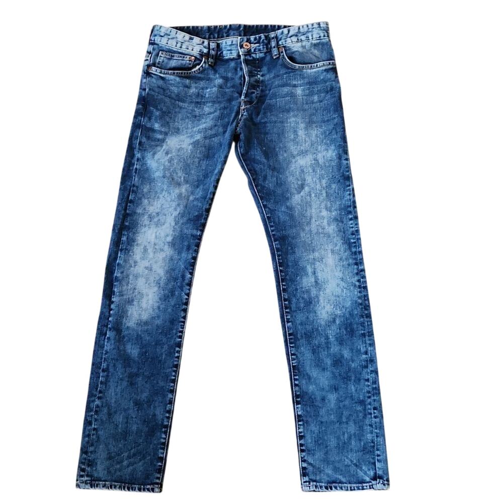 H&M  Slim low waist womens 32/32 blue denim jeans